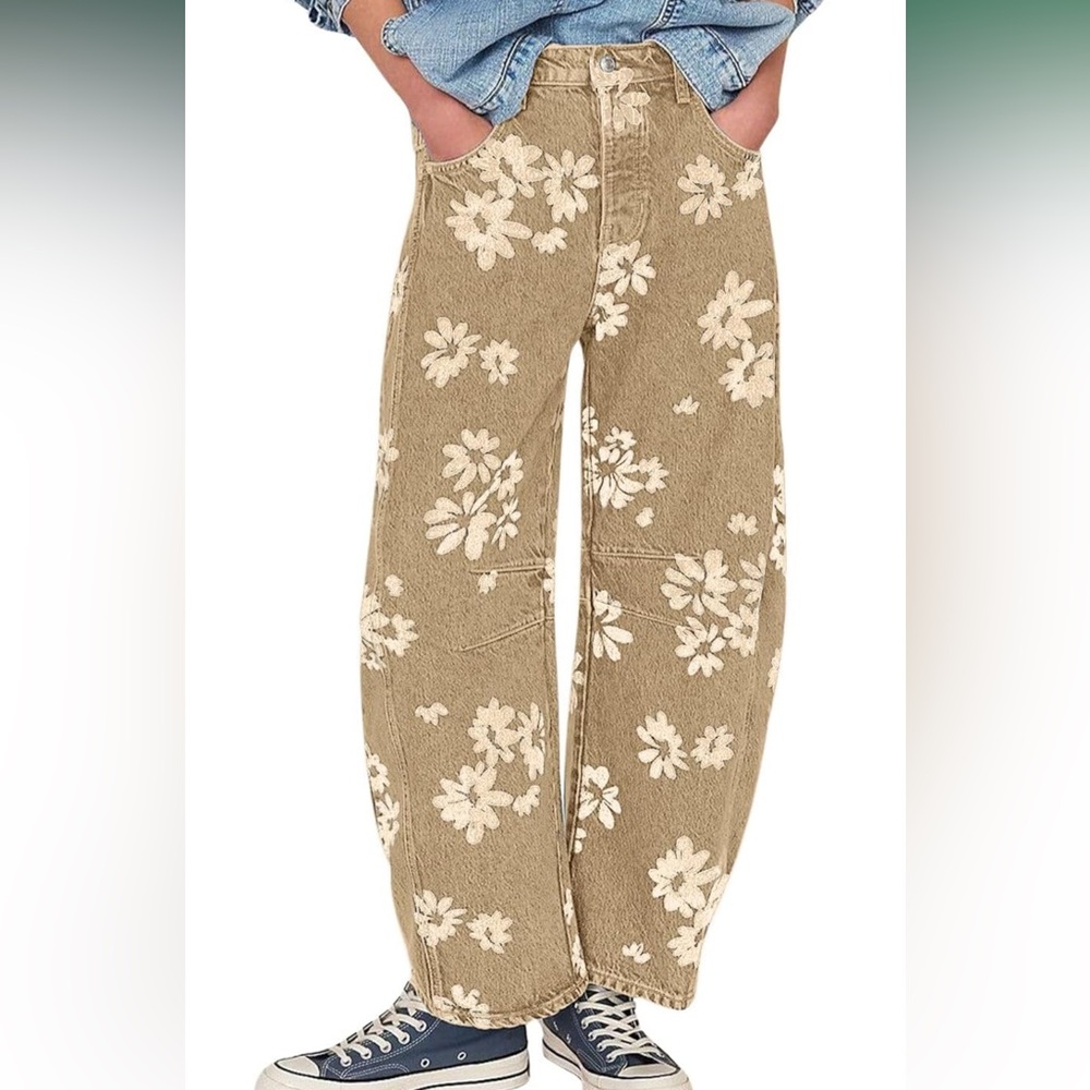 Floral Patterned Women's Pants